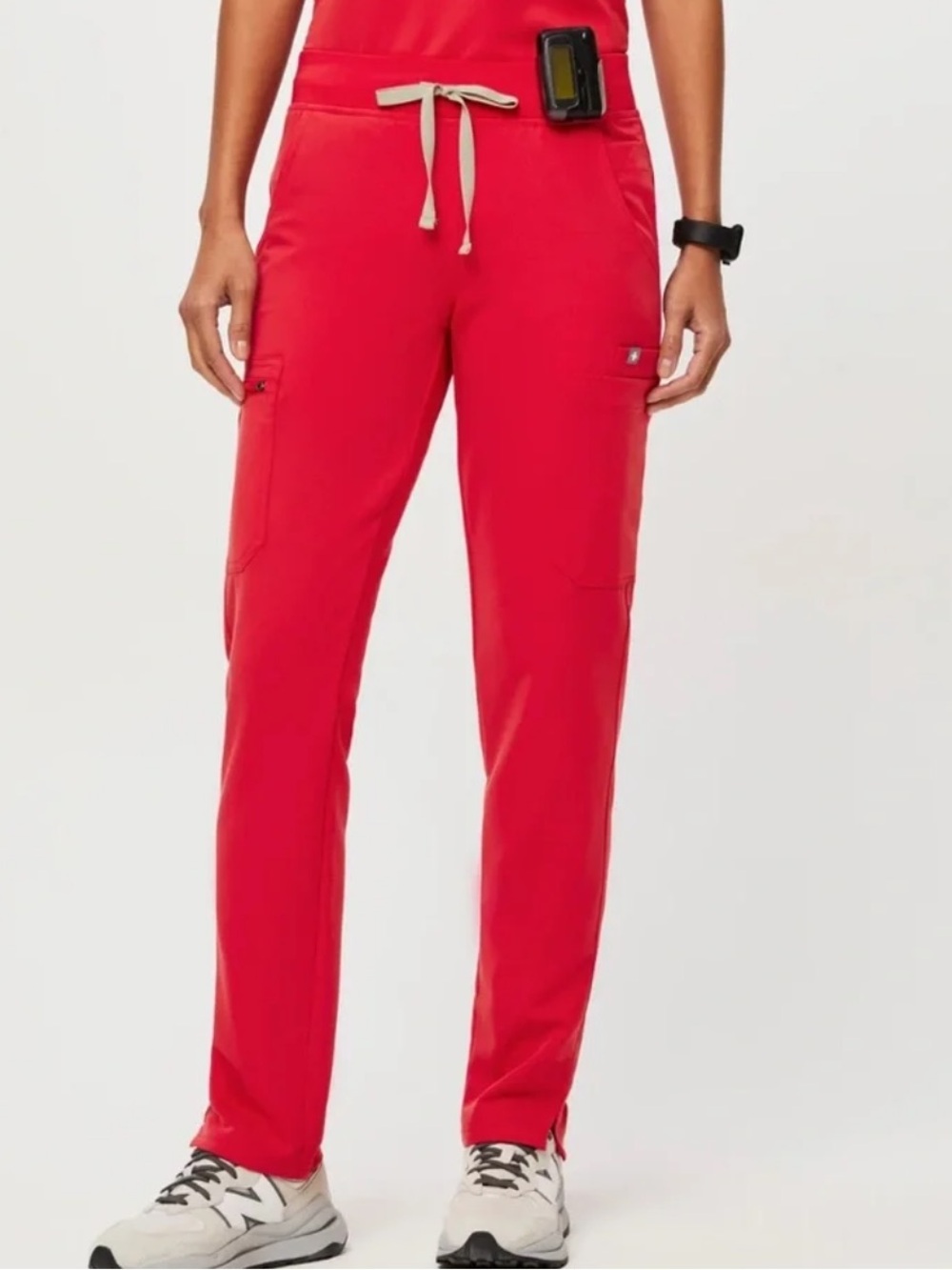 FIGS Neon Red High Waisted Yola Scrub Pant XSP